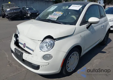 2013 Fiat 500 Pop z USA, uszkodzony, nr VIN 3C3CFFAR7DT514386